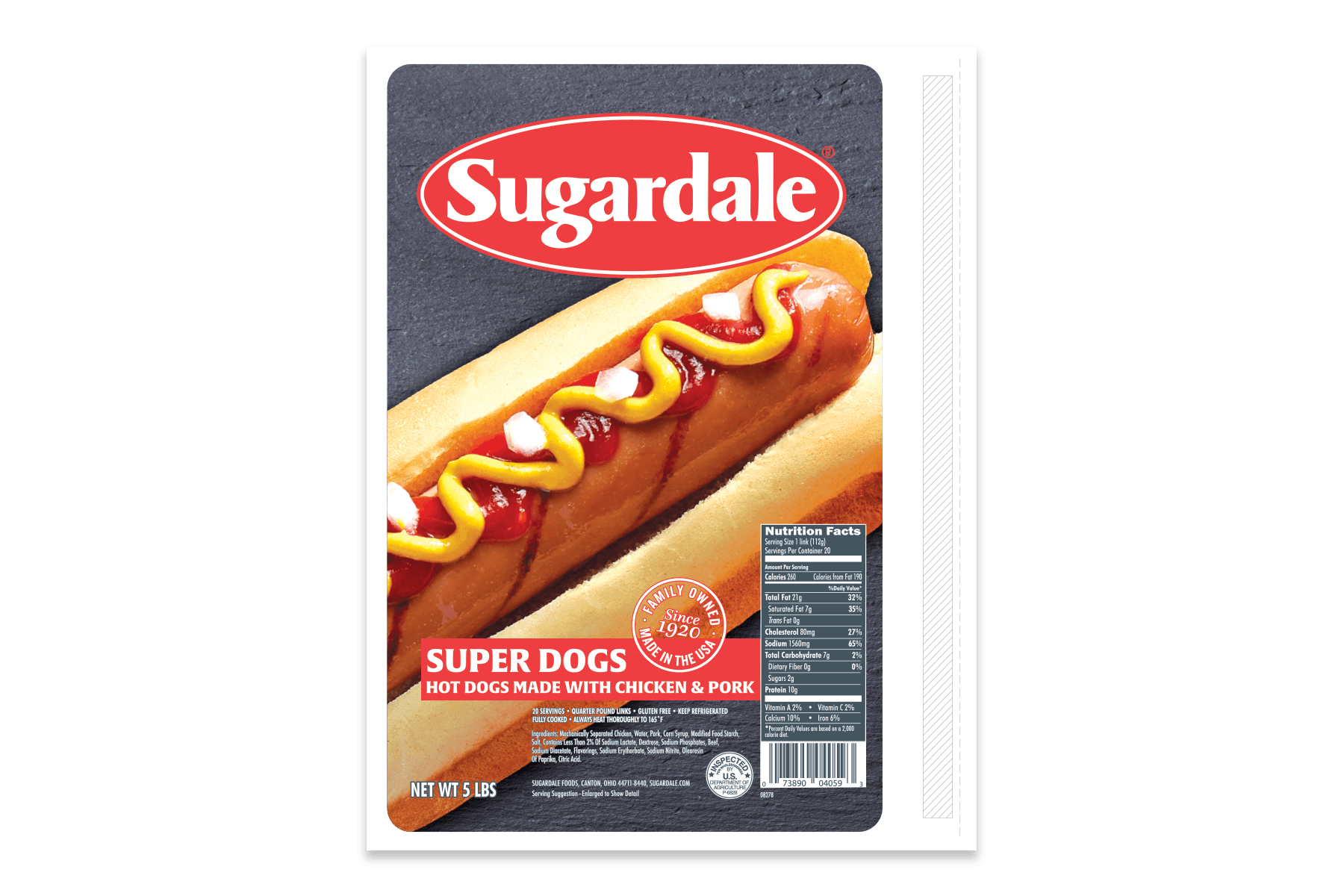 Super Dogs Made with Chicken & Pork 